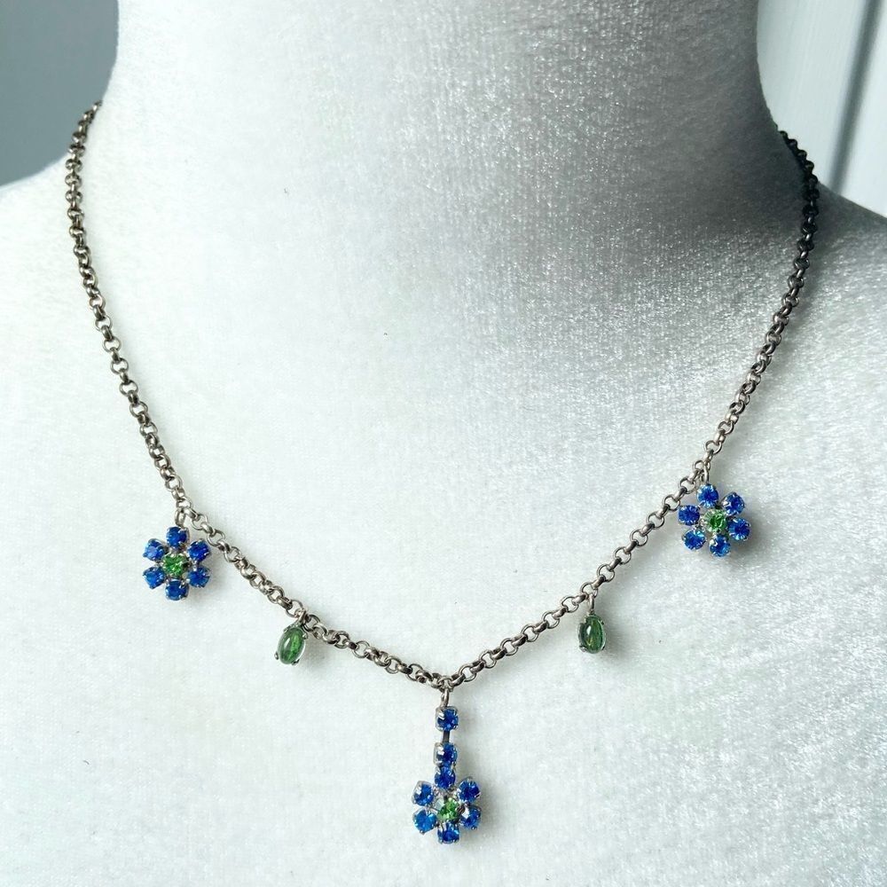 Agatha Paris flower jewel adjustable necklace